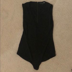 alice and olivia v neck bodysuit